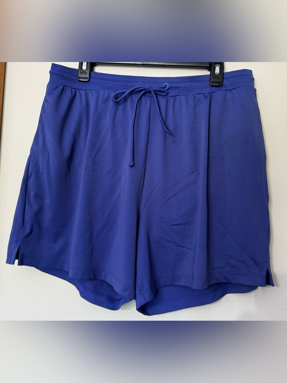 L.L. Bean Women's BeanSport Swimwear Pull On Shorts Size Large Reg Navy Blue